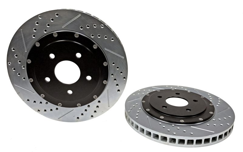 Chevrolet Corvette Brake Rotors (2) - Front - Baer Brakes - EradiSpeed+ Slot/Drilled - Black - `05-`13 Chevrolet Corvette Brake Rotors (2) - Front - Baer Brakes - EradiSpeed+ Slot/Drilled - Black - `05-`13
